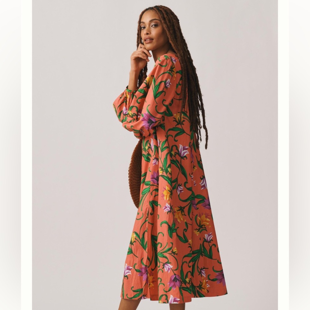 Anthropologie | Long sleeve v-neck dress